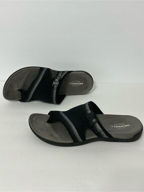 MERRELL District Muri Wrap Sandals Womens Black Grey Slip On - Sz 10 Walking